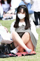 Layered black pants raw pants hami pan erotic image
