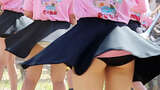 [eros2702 Marching Band] JKs who forget to put on Ansco and expose their raw P, and even get photographed with their pants biting into their pants