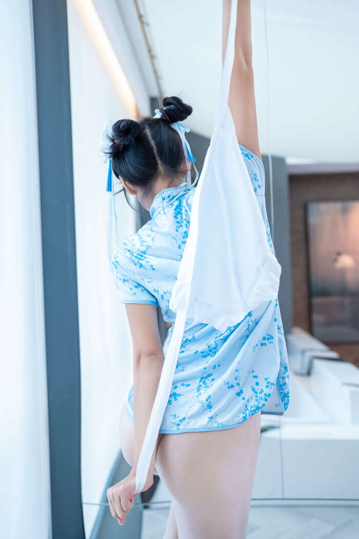 XiuRen Xiuren.com Uncensored Shi An An Shi An An - R18 Xiuren.com Model Chunli Blue and White Porcelain (91P) 55th image