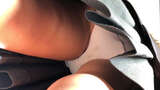 [upskirt2845 upside-down JK] Cute JK with slightly dirty pants that can be photographed for a long time on the front of a plump and puffy light pink P