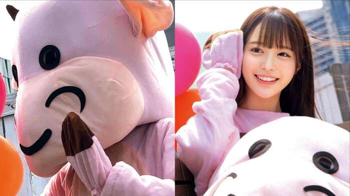 A person in a stuffed animal who works at Yo○○ri Land is followed and raped 3th image