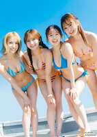 [Swimsuit image] This is the latest! Please see AKB48's gravure selection wwwwww Kurumi Suzuki, Maho Omori, Mayu Shoju, and Miu Shimoo appear in bikinis on "Yanmaga"! !