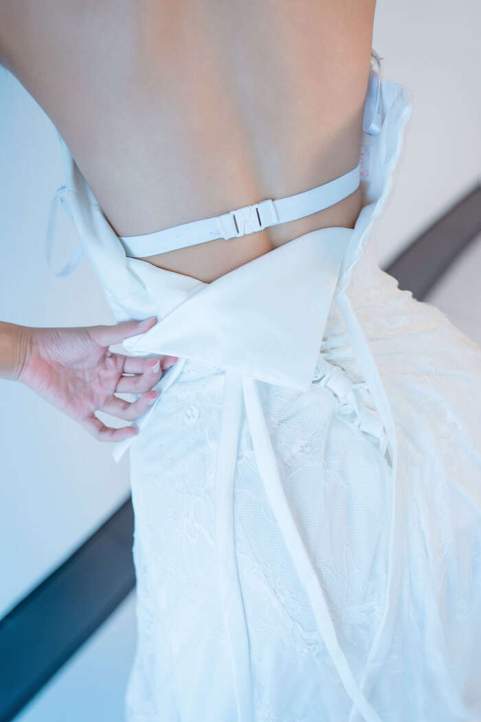 XR Uncensored Shi An An Shi An An - R18 Xiu Ren Network Model White Lace Long Skirt VS No Liner Shredded Meat Part01 (48P) 25th image