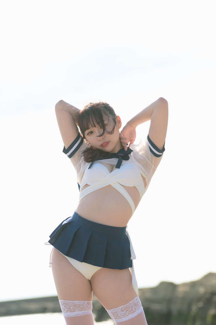 The amount of sperm when dressed in an erotic arranged sailor suit is abnormal! Uniform Cosplay Image Vol.3 14th image