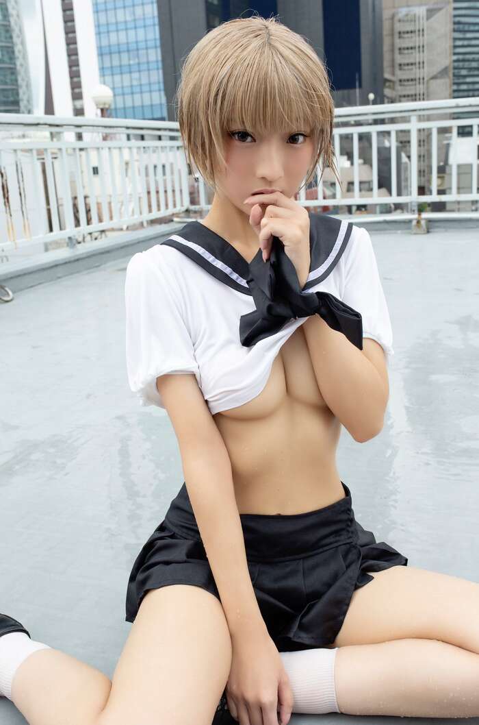 The amount of sperm when dressed in an erotic arranged sailor suit is abnormal! Uniform Cosplay Image Vol.3 17th image