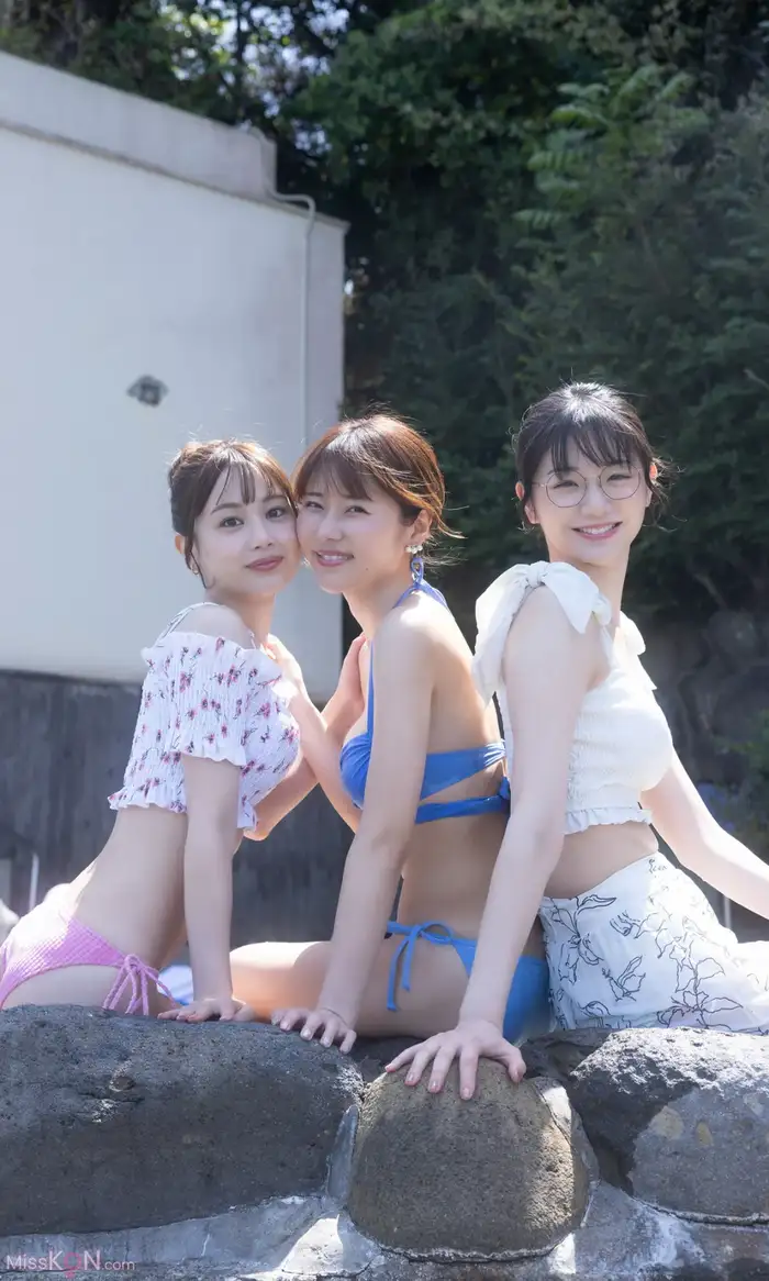 Kasumi Hasegawa (長谷川かすみ) & Yui Ito (伊藤優衣) & Yuki Mizuhara (水原ゆき):【デジタル限定】『俺達のあざす。』写真集「会社の同僚3人と社員研修で温泉旅館に来た結果」 (週プレ PHOTO BOOK) (82 photos) 6th image