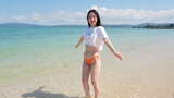 Hinata Noda, a new member of Iitokori, boldly exposes her fair-skinned and plump body in a sexy swimsuit lol
