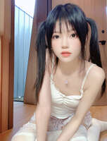 Erotic images of slender beautiful girls with twin tails