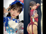 IQ99 cat Yoshian boldly exposes her buttocks in a naughty costume