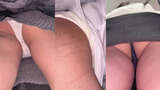 [upskirt3154 Flip-Up Panty Flashes] Several young girls with perky thighs and buttocks are erotic and get caught on camera after being flipped up on the escalator