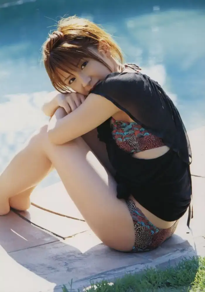 Mari Yaguchi Erotic Images: 99 Photos - The 3rd Generation Morning Musume. Collected Leader's Flat-Chested Swimsuit Gravure 29th image