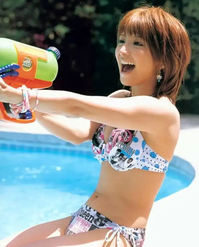 Mari Yaguchi Erotic Images: 99 Photos - The 3rd Generation Morning Musume. Collected Leader's Flat-Chested Swimsuit Gravure 77th image