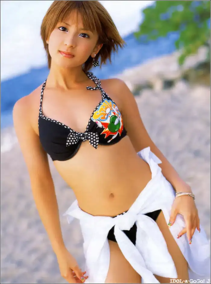 Mari Yaguchi Erotic Images: 99 Photos - The 3rd Generation Morning Musume. Collected Leader's Flat-Chested Swimsuit Gravure 78th image