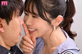 Ibuki Aoi: Someone is right there, but... Taken into a cramped, enclosed space, tempted with close-contact French kissing.