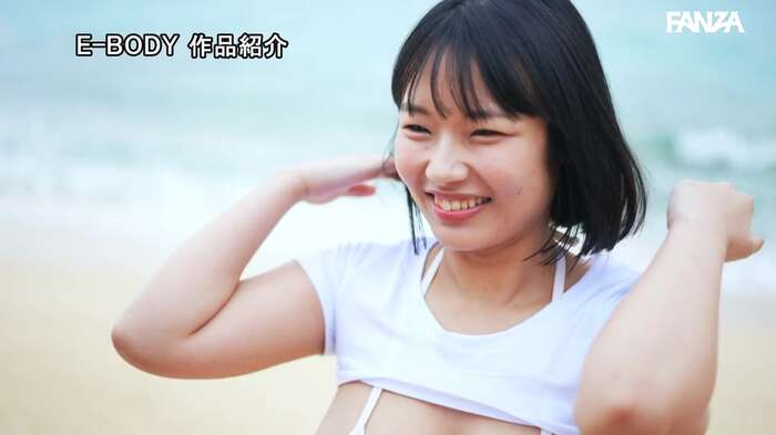 Hinako Higashimine (22), with H-cup breasts and a curvy body, makes her AV debut with a sturdy butt trained by horseback riding, tightening her www 11th image