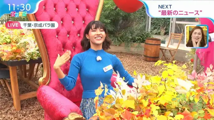 [Image] Hiruobi announcer Nana Mitarai's sharp bra line through knit draws attention 21th image