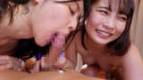 [Tsubomi & Aoi Kurumi] Two female bosses barge into the house, get repeatedly seduced and creampied in a polygamy game
