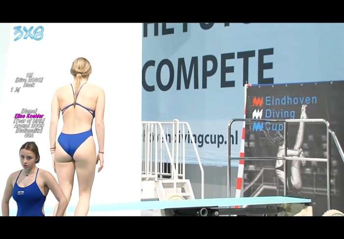 [Image] 17-year-old busty high school girl sets new record ♀ in diving 4th image