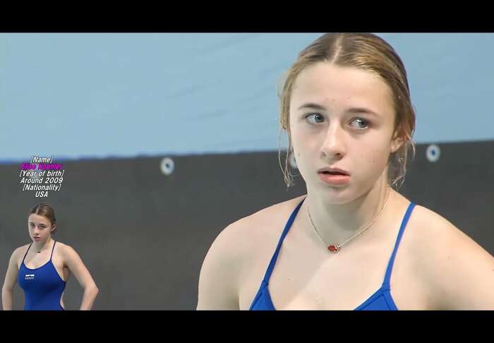 [Image] 17-year-old busty high school girl sets new record ♀ in diving 6th image