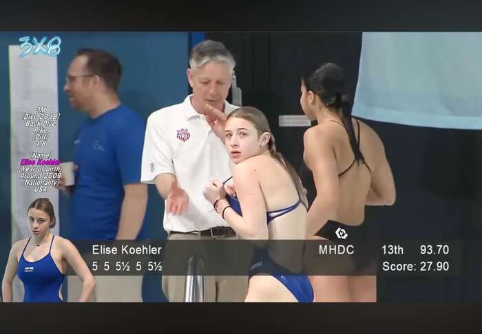 [Image] 17-year-old busty high school girl sets new record ♀ in diving 7th image