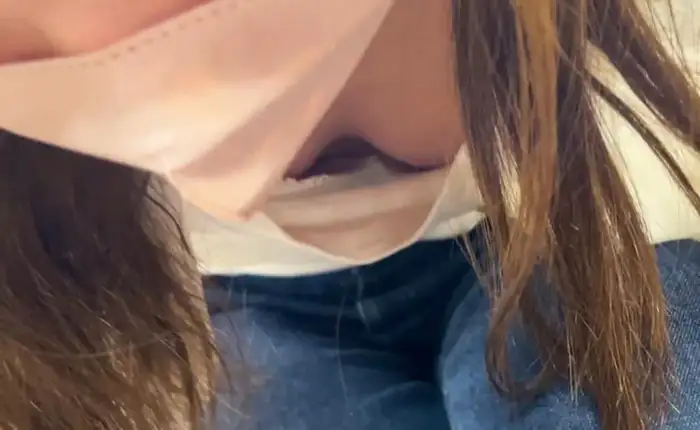 98 amateur cleavage erotic images: A collection of hidden camera footage of ordinary women whose cleavage is too visible 29th image