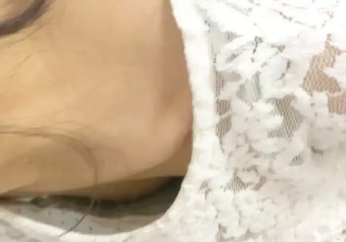 98 amateur cleavage erotic images: A collection of hidden camera footage of ordinary women whose cleavage is too visible 76th image