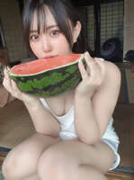 Summer erotic images with watermelons