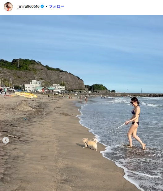 [Image] The No.1 body in the gravure idol world's private beach bikini is insane lol Kurumi Natori's astonishing figure is a huge buzz!! 8th image