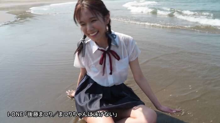 A goddess-level G-cup active idol exposes her beautiful big breasts to the limit in a super lewd DVD wwww Matsuri Goto's latest image DVD 'Matsuri-chan Can't Swim' video and image roundup! 29th image