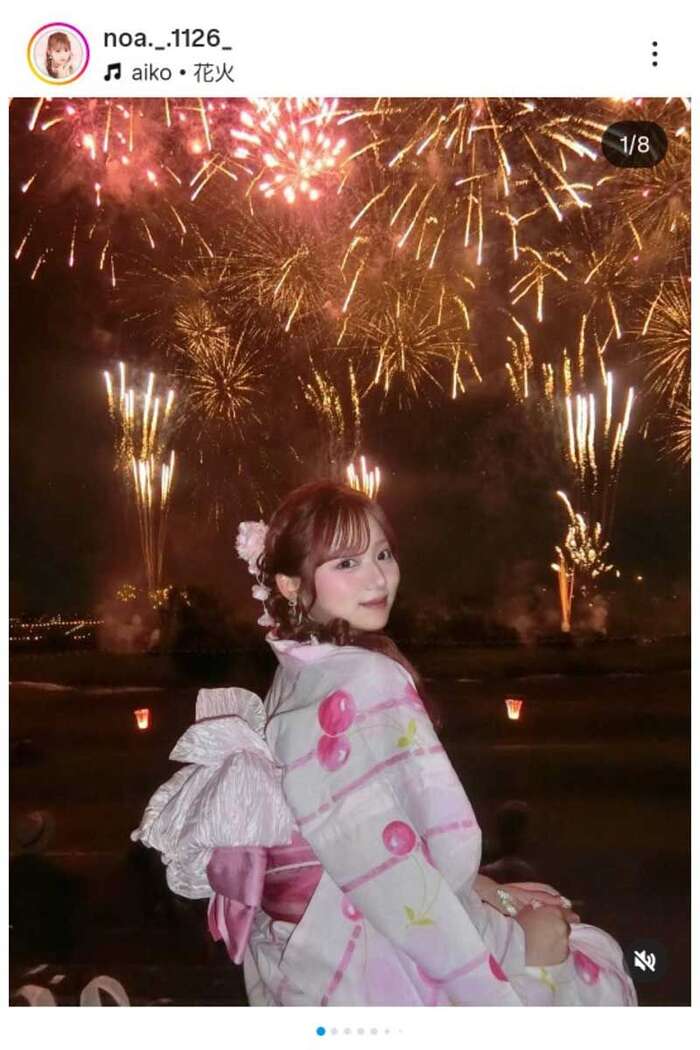 【画像あり】女子大生「長岡の花火行ってきた」 花火を見せたいのか自分を見せたいのかどっちだよ！ 4th image