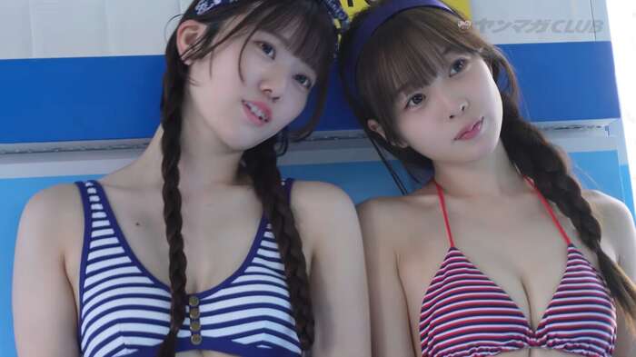 【画像】アイドル界で最注目の新星、初水着グラビアデビューwwww「SEKAIE」立華みくる＆齋藤なな、ヤンマガでエッチなビキニショット解禁！！！ 13th image