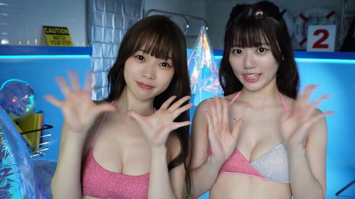 【画像】アイドル界で最注目の新星、初水着グラビアデビューwwww「SEKAIE」立華みくる＆齋藤なな、ヤンマガでエッチなビキニショット解禁！！！ 25th image