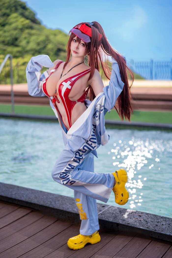 'NIKKE' Swimsuit Marchana C108 Images of a Busty Cosplayer Trending at Comiket and Taiwan FF 49th image