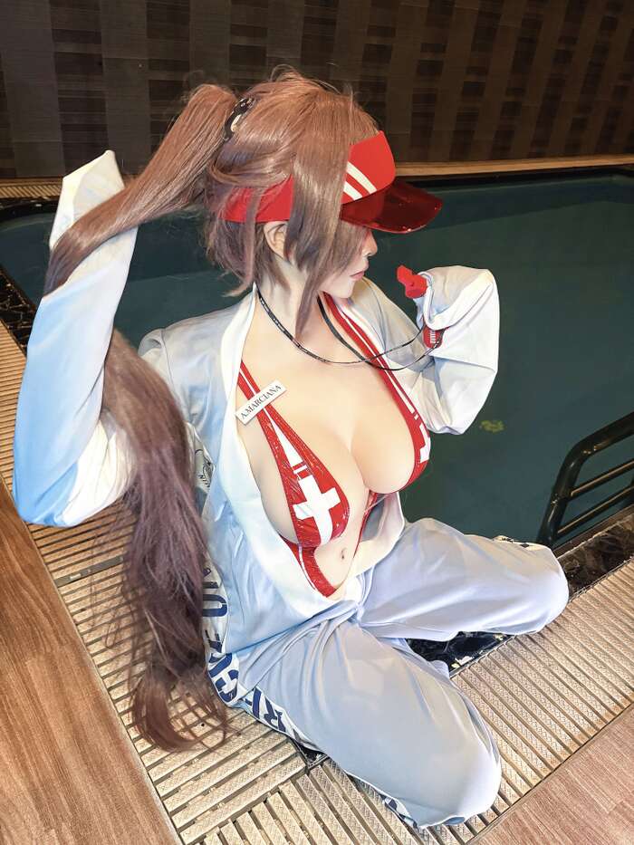 'NIKKE' Swimsuit Marchana C108 Images of a Busty Cosplayer Trending at Comiket and Taiwan FF 66th image