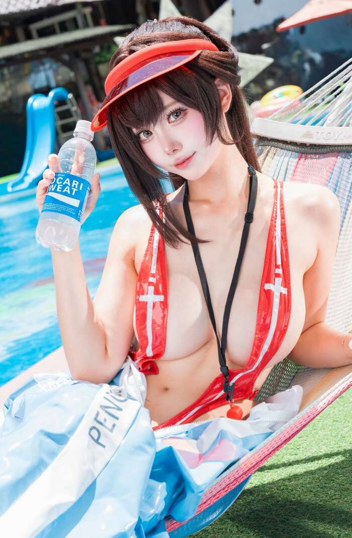 'NIKKE' Swimsuit Marchana C108 Images of a Busty Cosplayer Trending at Comiket and Taiwan FF 81th image